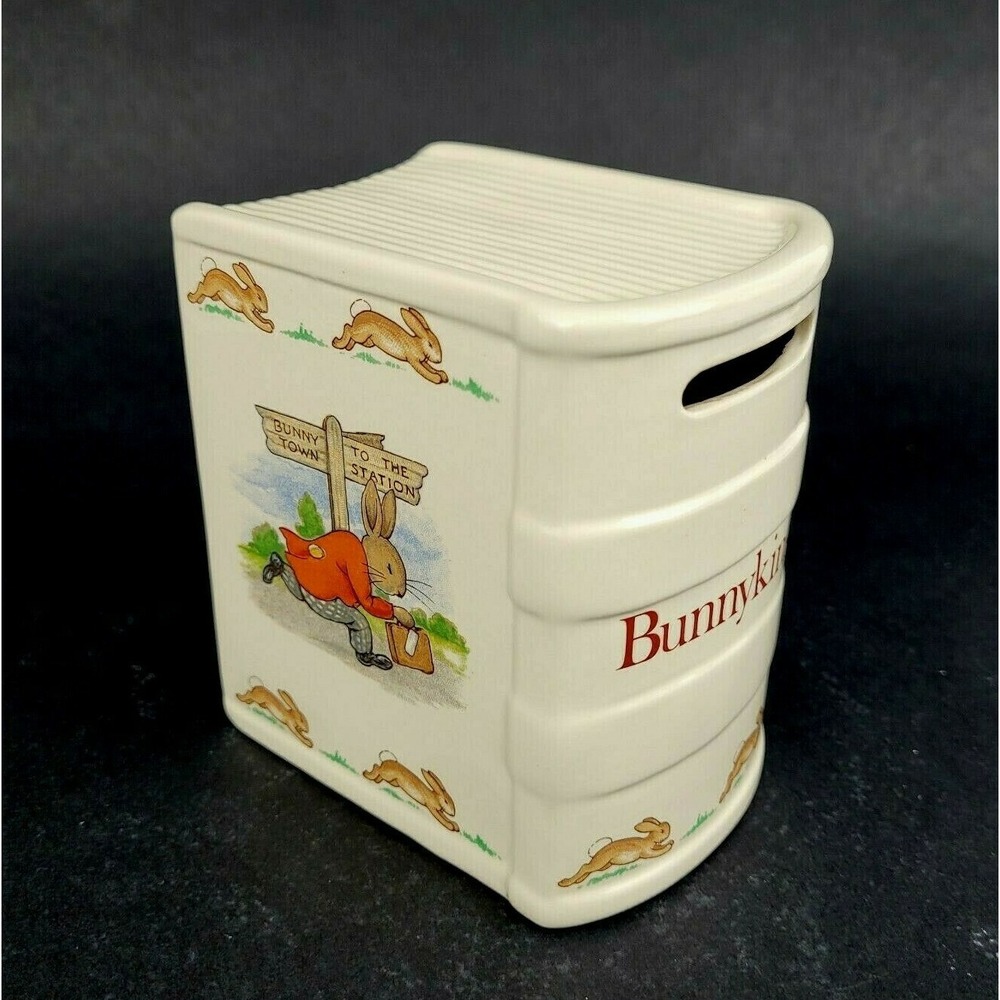 Royal Doulton Bunnykins Ceramic Book Bank Nursery Ware Money Box